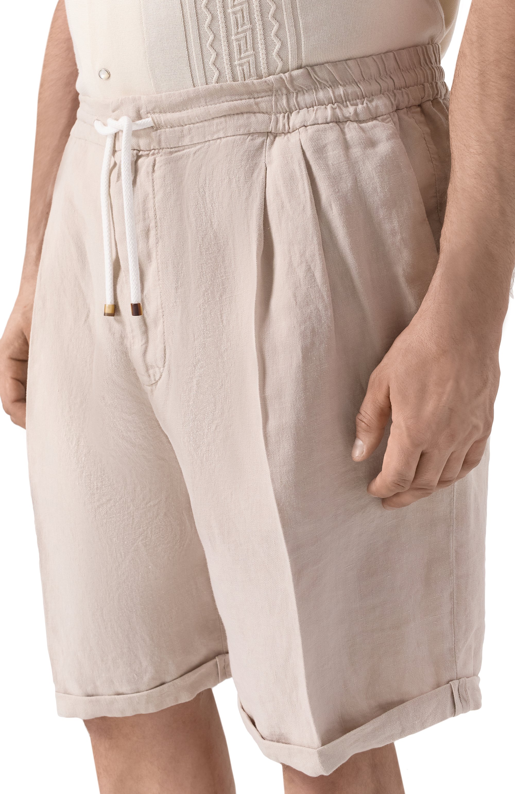 Льняные шорты BRUNELLO CUCINELLI, арт. M243DU0020, фото 5