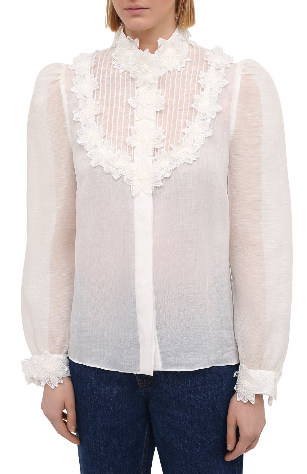 Блузка ZIMMERMANN белого цвета по цене 69950 руб., арт. 9805TAND, фото 3 Блузка ZIMMERMANN, арт. 9805TAND, фото 3