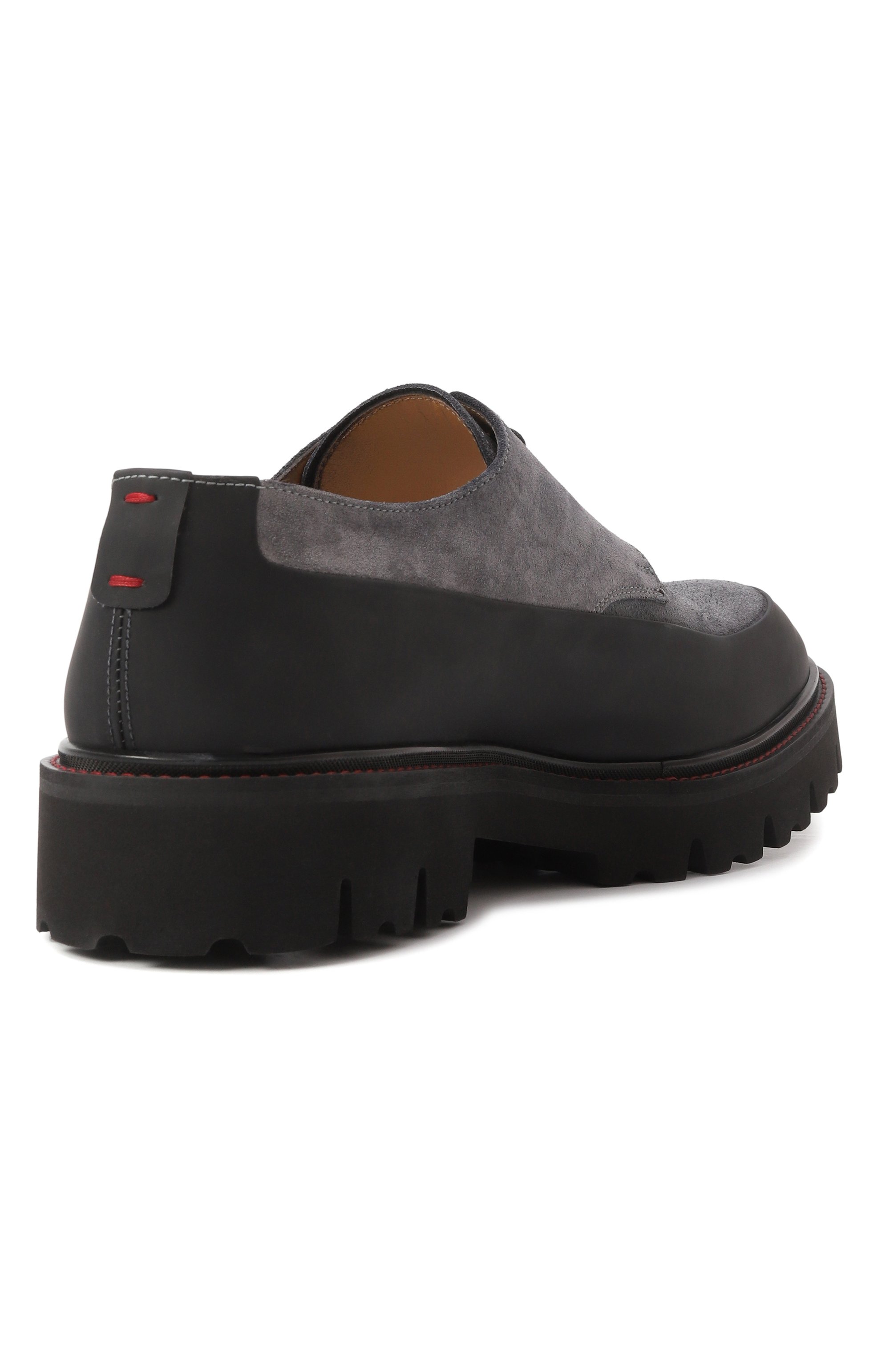 Замшевые дерби KITON серого цвета по цене 181500 руб., арт. USSA194N0112503, фото 5 Замшевые дерби KITON, арт. USSA194N0112503, фото 5