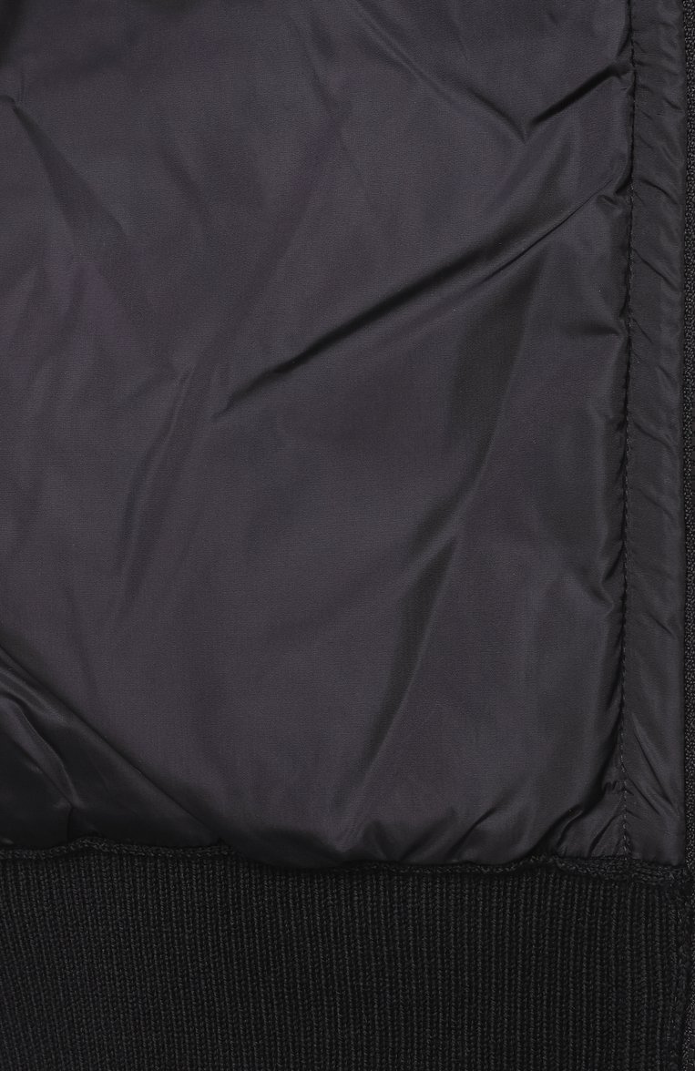 Женский комбинированный кардиган CANADA GOOSE черного цвета, арт. 6830L | Фото 7 (Рукава: Длинные; Материал сплава: Проставлено; Материал внешний: Шерсть, Синтетический материал; Материал подклада: Синтетический материал; Драгоценные камни: Проставлено; Женское Кросс-КТ: кардиган-трикотаж, Кардиган-одежда; Длина (для топов): Стандартные; Стили: Спорт-шик; Материал утеплителя: Пух и перо)