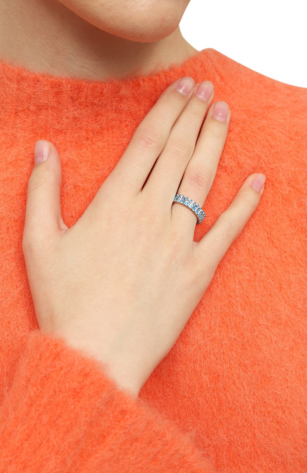 Кольцо matrix SWAROVSKI голубого цвета по цене 19500 руб., арт. 5661907, фото 2 Кольцо matrix SWAROVSKI, арт. 5661907, фото 2