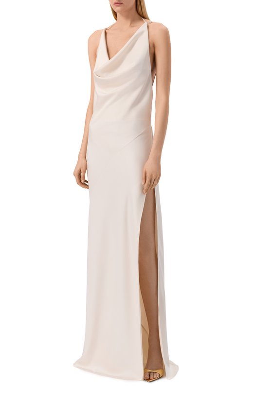 Атласное платье The Andamane T190157A/TNP229 Белый  T190157A/TNP229 Фото 2