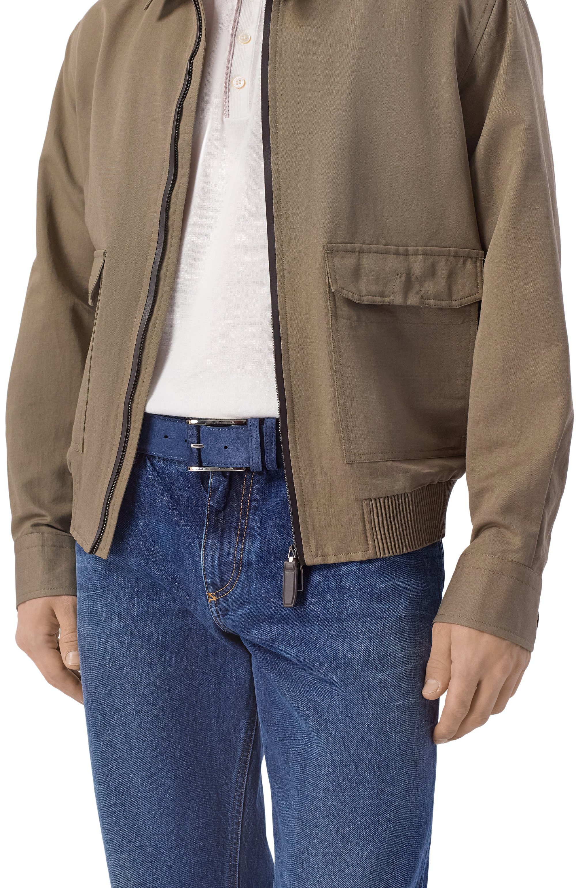 Замшевый ремень KITON, арт. USC7140N00108, фото 2