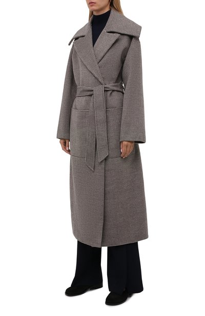 Пальто из шерсти и шелка NANUSHKA серого цвета по цене 96200 руб., арт. NW21PF0W00767, фото 3 Пальто из шерсти и шелка NANUSHKA, арт. NW21PF0W00767, фото 3