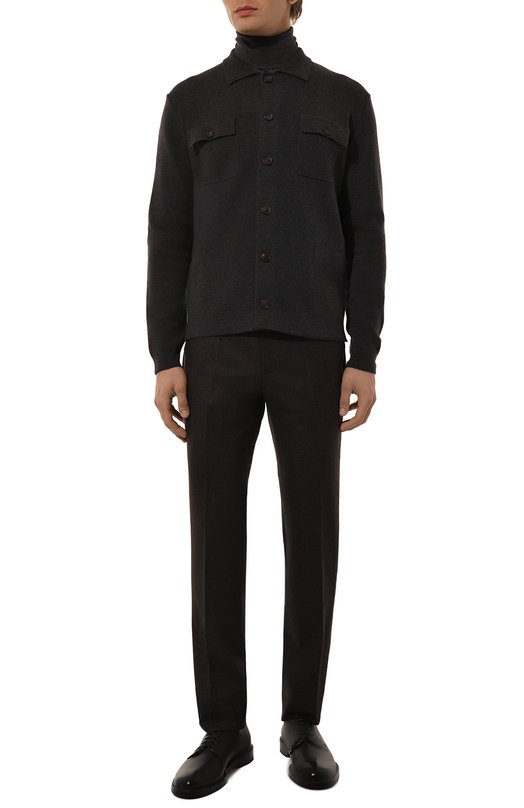Шерстяная рубашка Corneliani 94M589-9425164 Серый  94M589-9425164 Фото 2