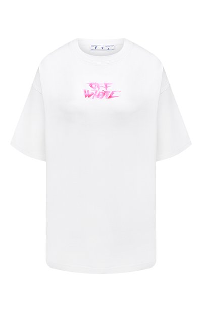 Женская хлопковая футболка OFF-WHITE, арт. 0WAA091S21JER001