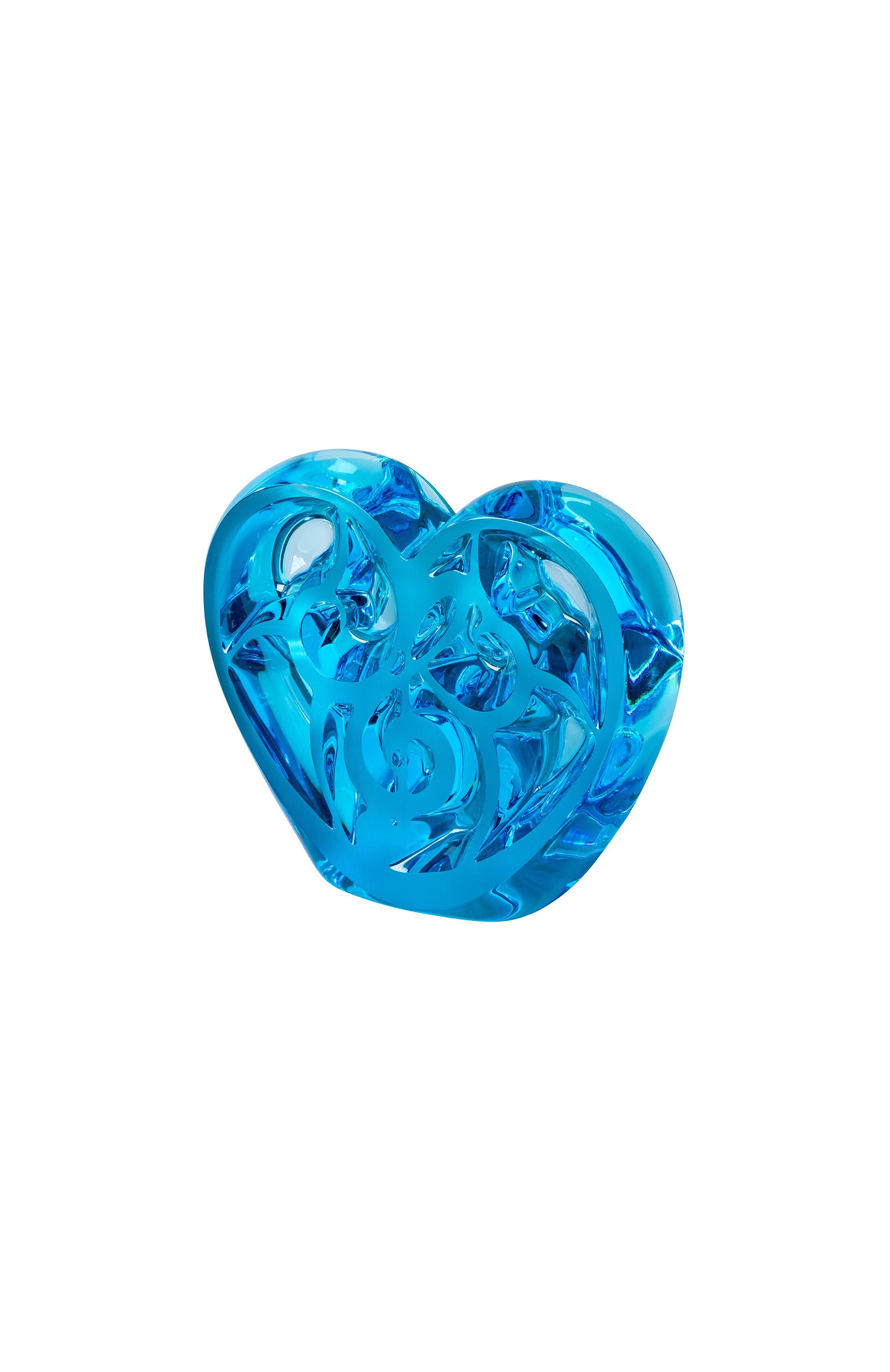Скульптура blue heart - music is love LALIQUE голубого цвета по цене 276500 руб., арт. 10851100, фото 2 Скульптура blue heart - music is love LALIQUE, арт. 10851100, фото 2