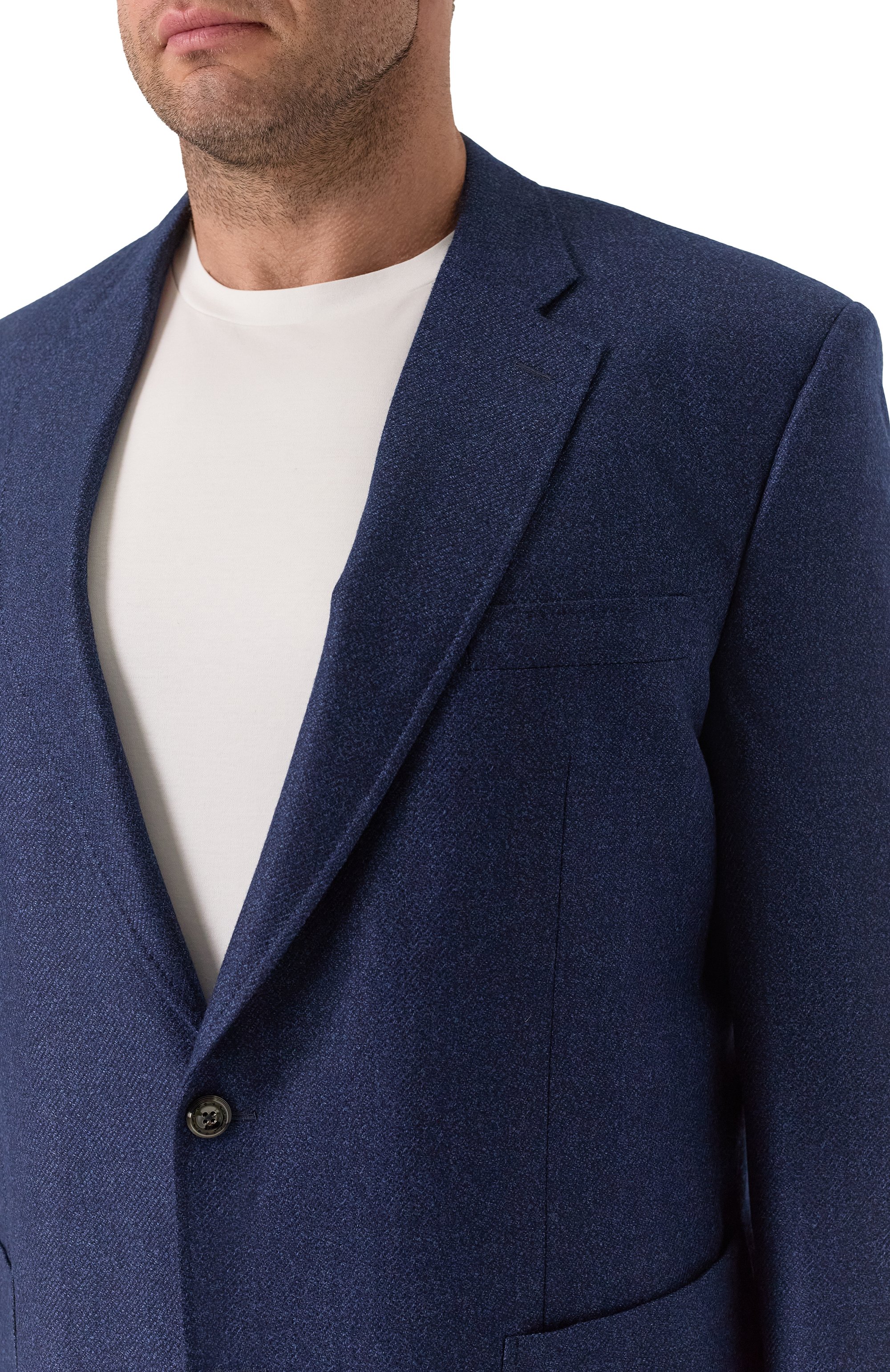 Шерстяной пиджак STEFANO RICCI темно-синего цвета по цене 857500 руб., арт. S1RF4322T0/WK002T/60, фото 6 Шерстяной пиджак STEFANO RICCI, арт. S1RF4322T0/WK002T/60, фото 6