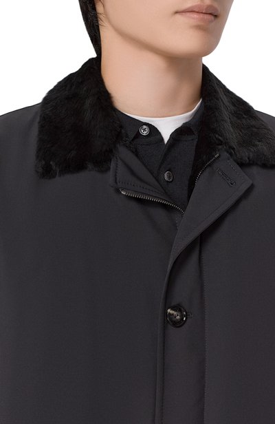 Пальто с подкладкой из ласки KITON, арт. UW2186AV0402L, фото 5