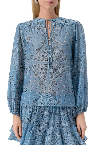 Блузка из хлопка и шелка MC2 SAINT BARTH, арт. STBW HARPER/03091H, фото 3