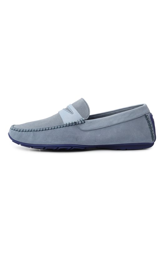 Замшевые мокасины Aldo Brue AB0136S-DKDS.S Голубой  AB0136S-DKDS.S Фото 4