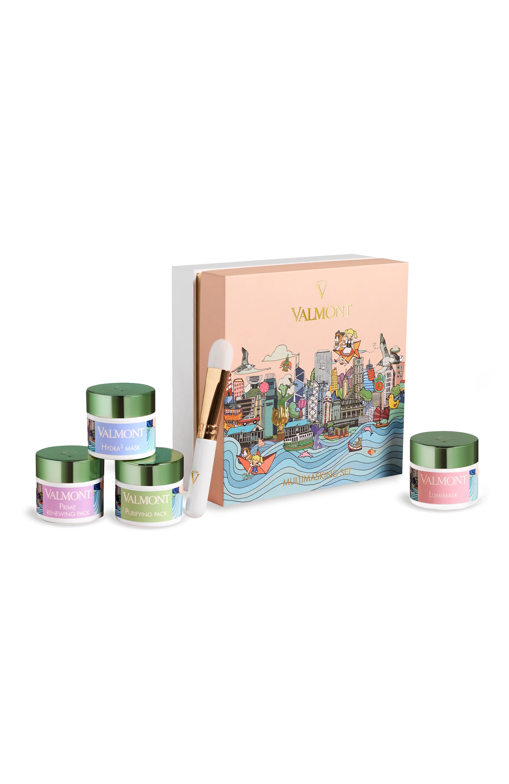 Набор масок для лица с кистью 2026 multimasking set (4x15ml) VALMONT, арт. 706181, фото 3