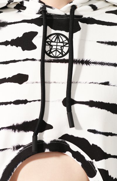 Хлопковое худи BURBERRY черно-белого цвета по цене 132000 руб., арт. 4563984, фото 5 Хлопковое худи BURBERRY, арт. 4563984, фото 5