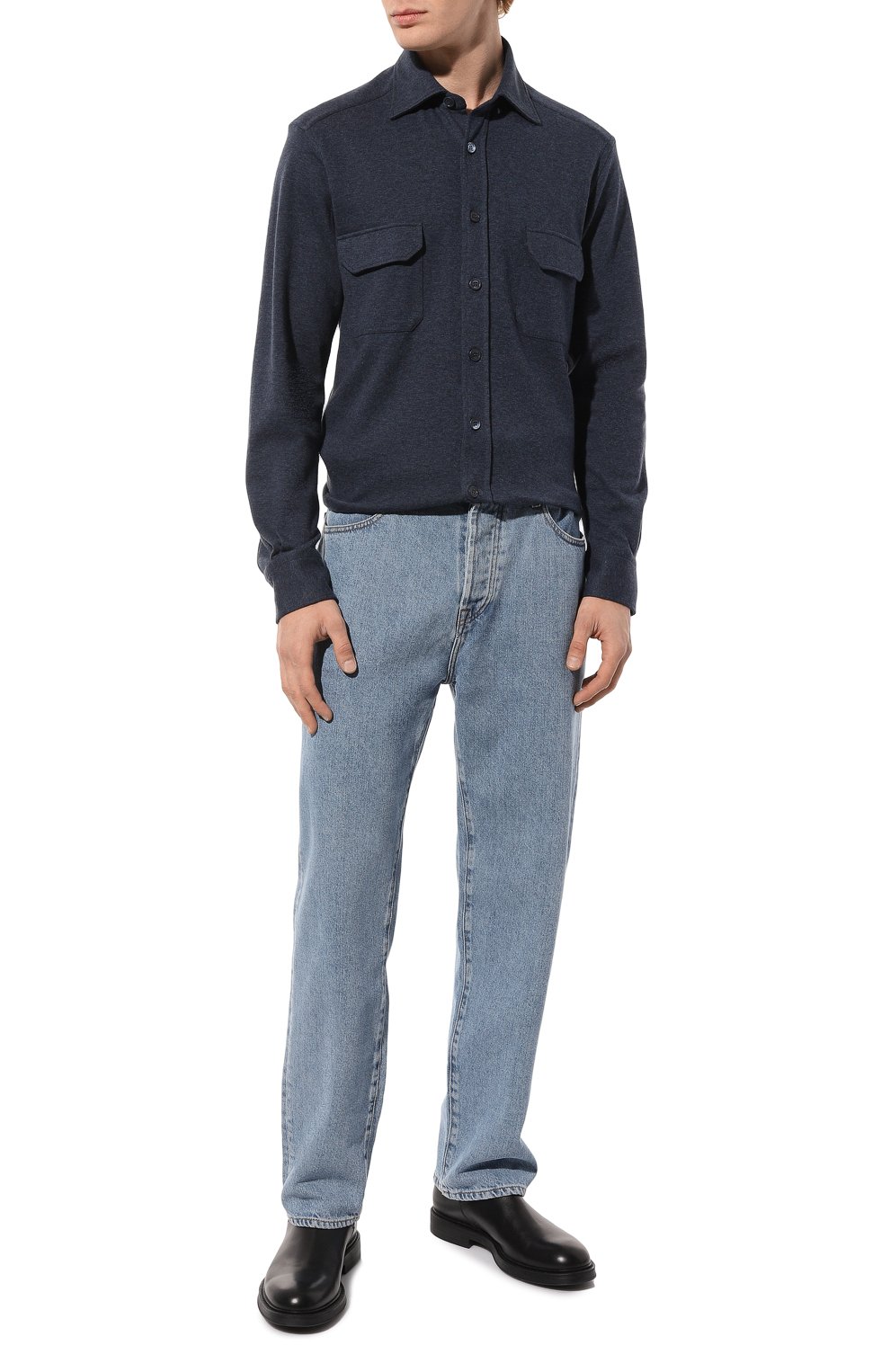 Рубашка из хлопка и кашемира STEFANO RICCI, арт. CJ007117/TE2602, фото 2