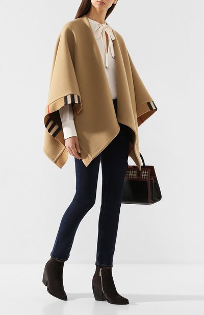 Шерстяная накидка BURBERRY, арт. 8025563, фото 2