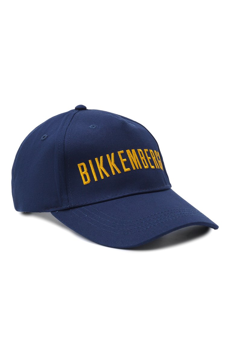 Мужская хлопковая бейсболка DIRK BIKKEMBERGS синего цвета, арт. BKCP01099T | Фото 1 (Нос: Не проставлено; Материал: Текстиль, Хлопок)
