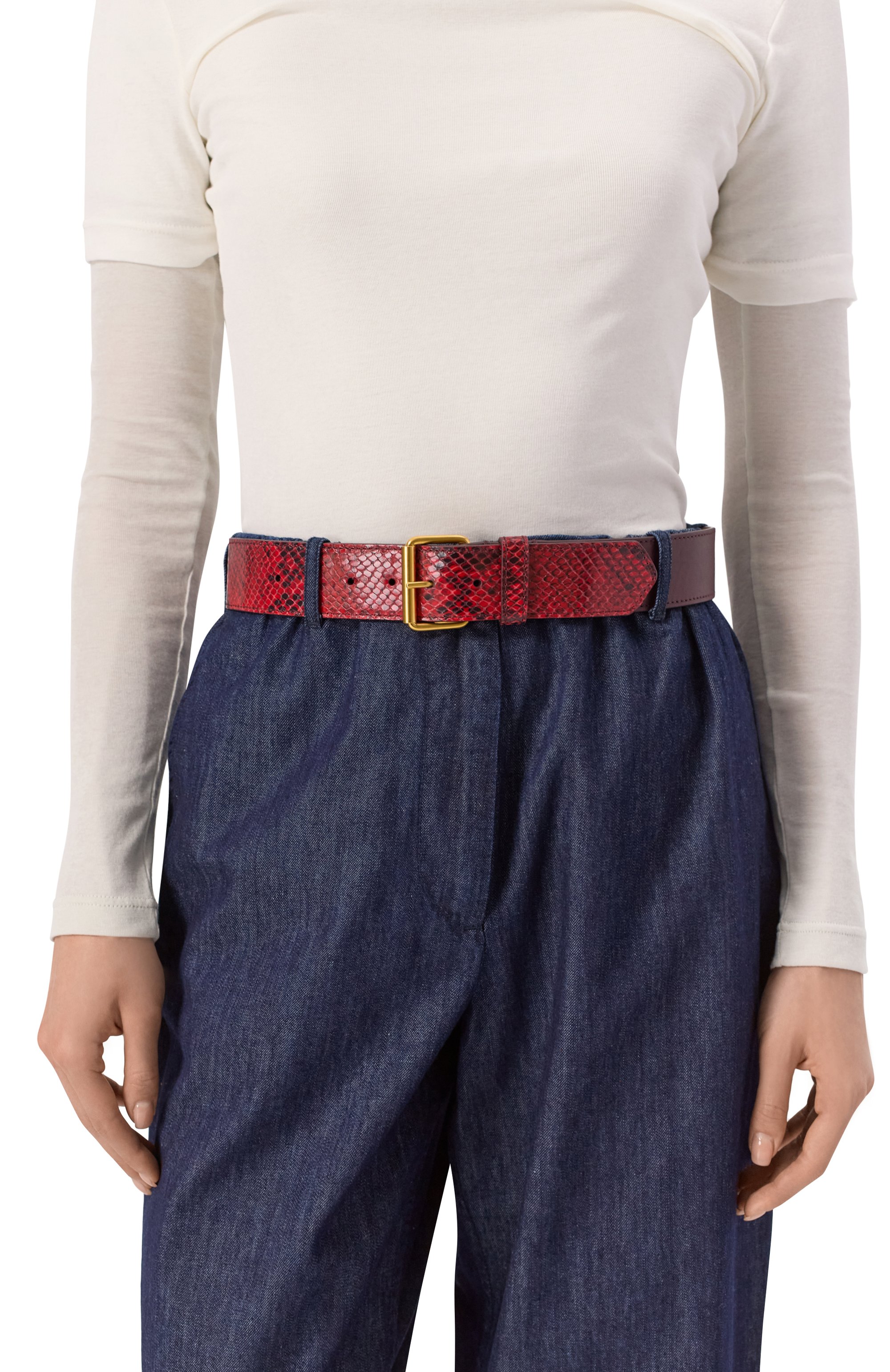 Кожаный ремень DRIES VAN NOTEN, арт. 251-011403-397, фото 2