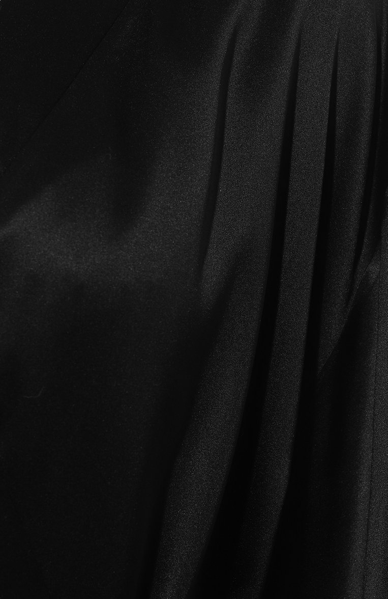 Женский шелковый халат I.D. SARRIERI черного цвета, арт. L4856 | Фото 5 (Материал внешний: Шелк; Материал сплава: Проставлено; Нос: Не проставлено)