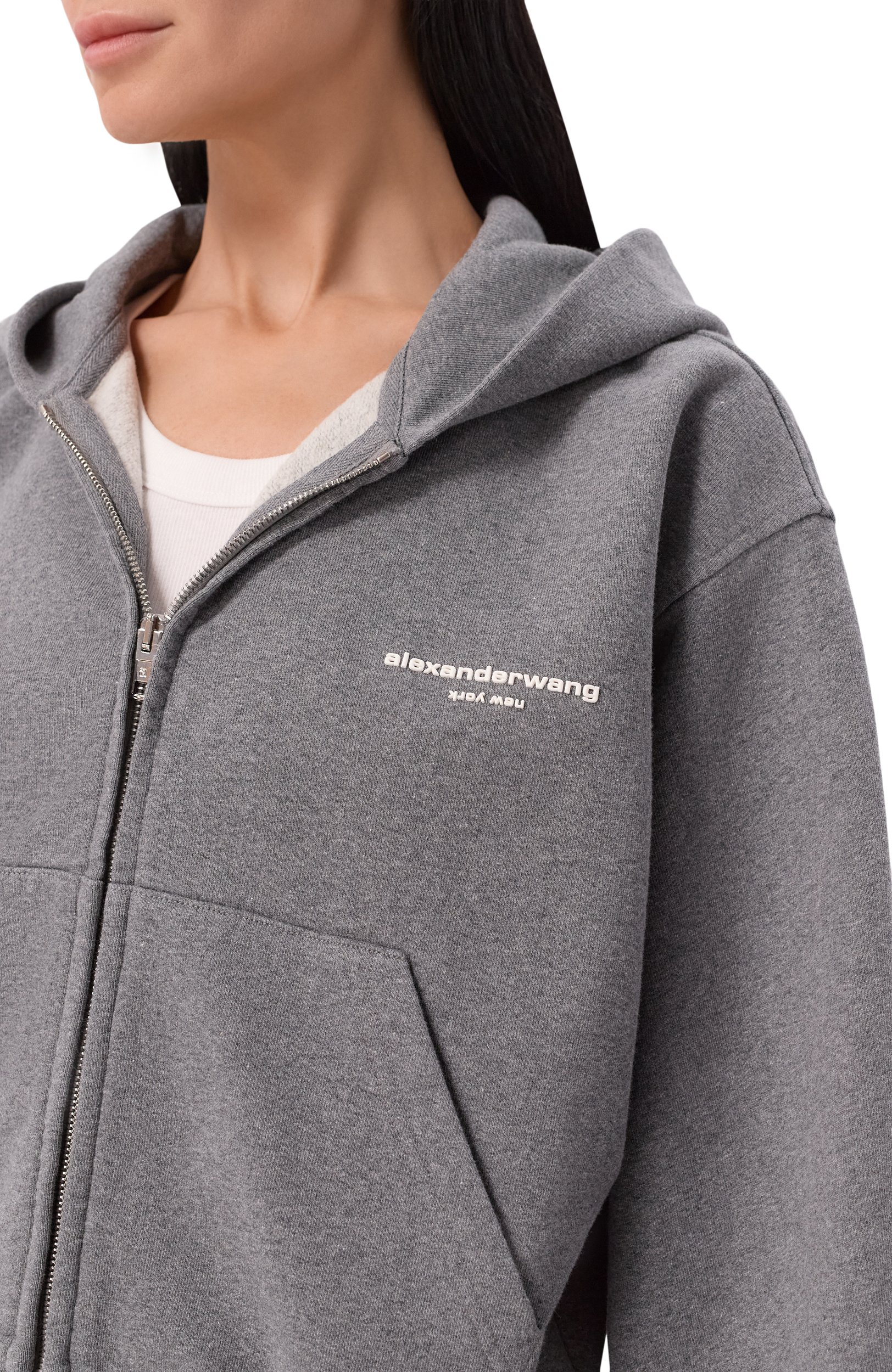 Хлопковая толстовка ALEXANDER WANG, арт. 1CC4262799, фото 5