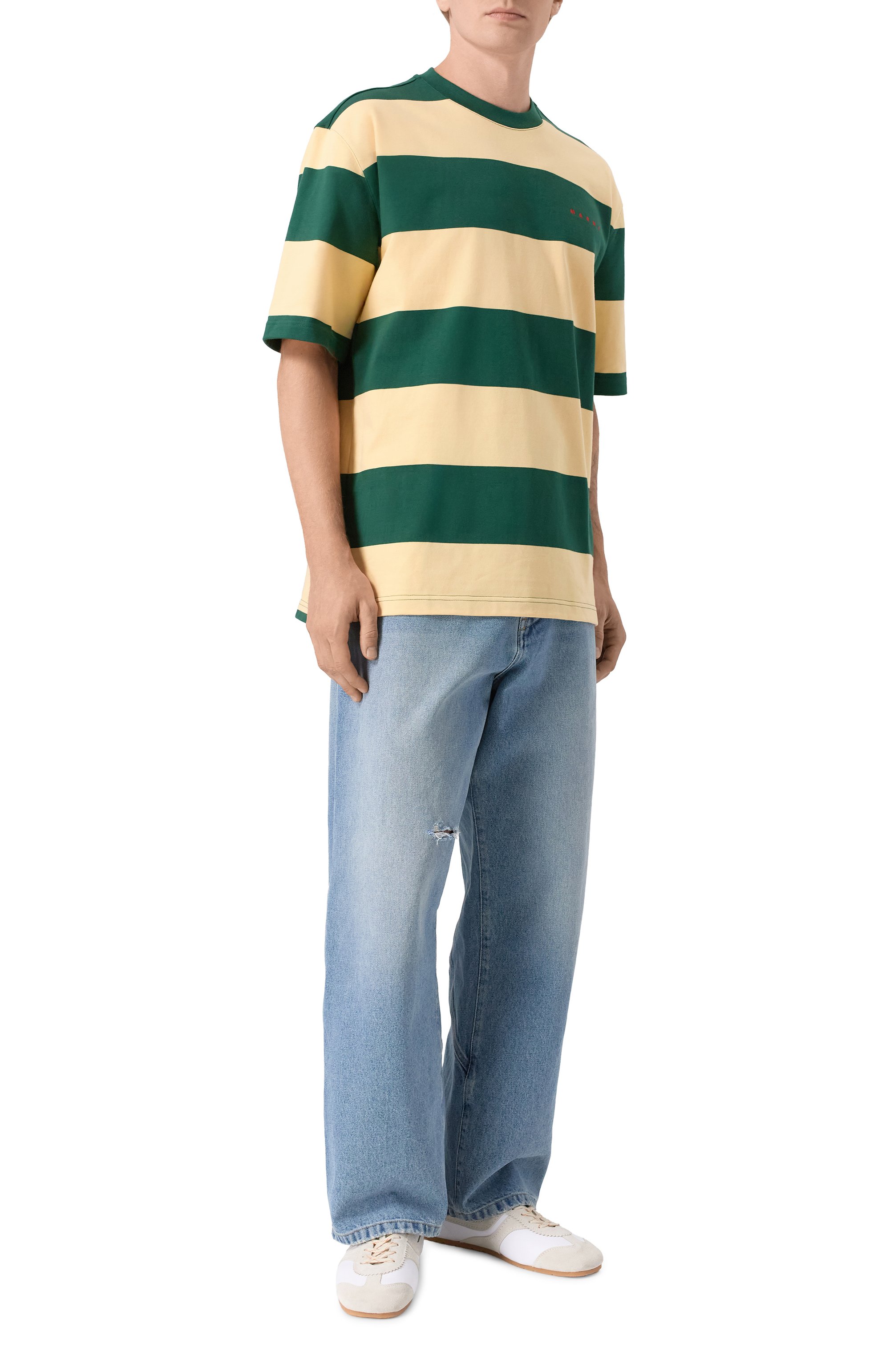 Хлопковая футболка MARNI, арт. HUMU0287S0/UTC580, фото 2