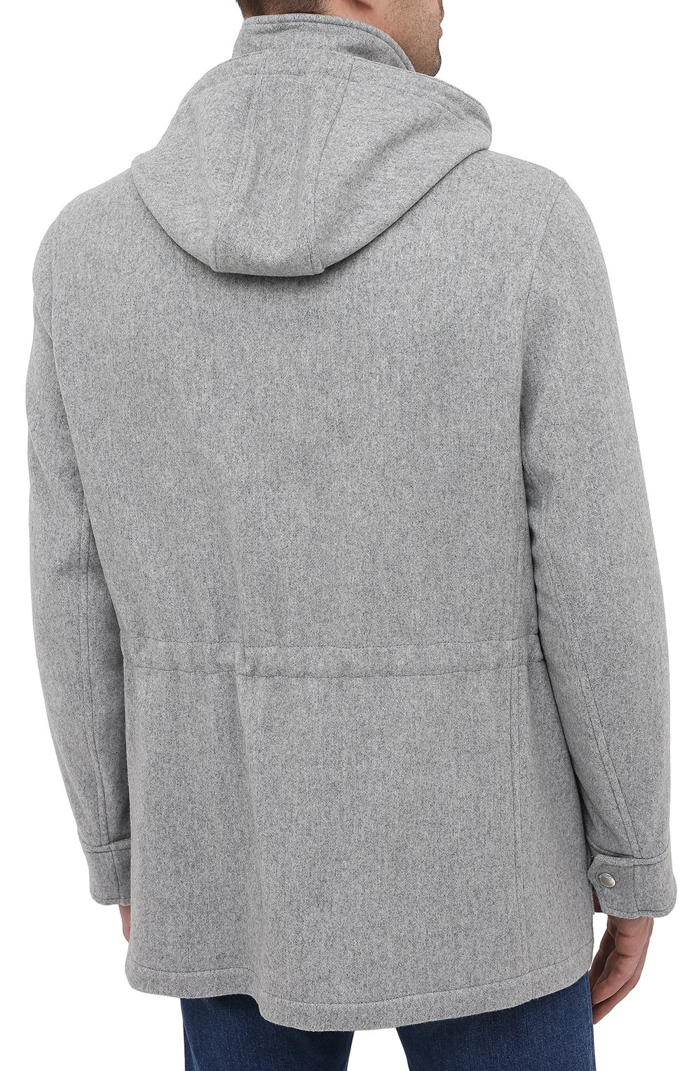 Кашемировая куртка BRUNELLO CUCINELLI светло-серого цвета по цене 499500 руб., арт. MT4976416, фото 4 Кашемировая куртка BRUNELLO CUCINELLI, арт. MT4976416, фото 4