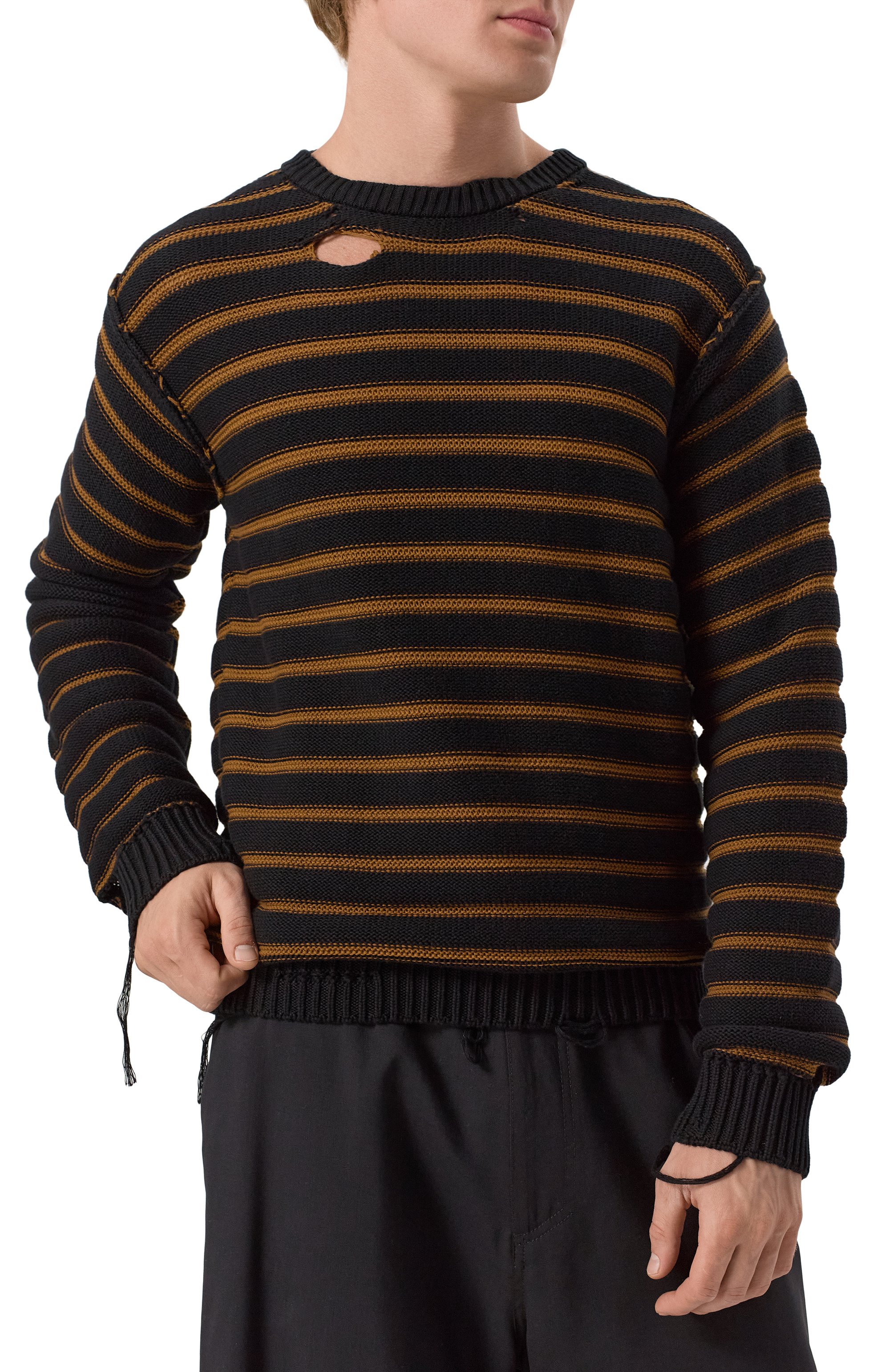 Хлопковый свитер MM6, арт. SH0HL0022/M13080, фото 3