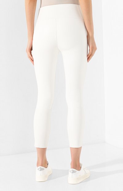 Кожаные легинсы SPRWMN белого цвета по цене 121500 руб., арт. CAP-002-L/CAPRI LEGGING, фото 4 Кожаные легинсы SPRWMN, арт. CAP-002-L/CAPRI LEGGING, фото 4