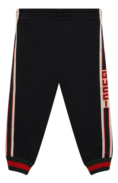 Хлопковые джоггеры GUCCI, арт. 497807/X9L52/9-12M, фото 1