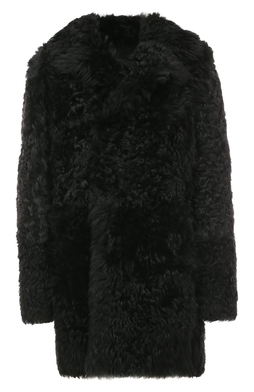 Шуба из овчины DESA черного цвета по цене 167330 руб., арт. K13362, фото 1 Шуба из овчины DESA, арт. K13362, фото 1