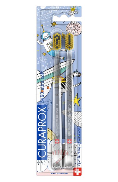 Женская набор зубных щеток duo hento toto ultrasoft d 0,10 мм (2 шт.) CURAPROX, арт. 7612412430400