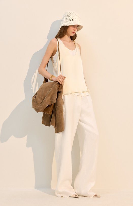 Соломенная панама Agnona AK1102E/U3059E Белый  AK1102E/U3059E Фото 3