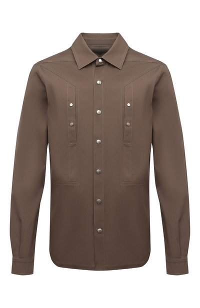 Хлопковая рубашка RICK OWENS, арт. RU01B1729/TEX, фото 1