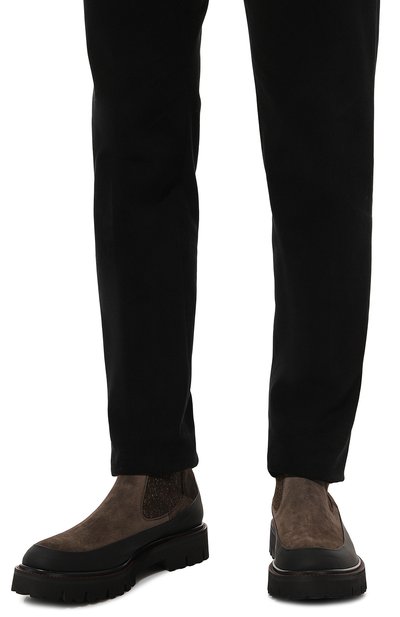 Замшевые челси KITON, арт. USSA195N0112506, фото 3