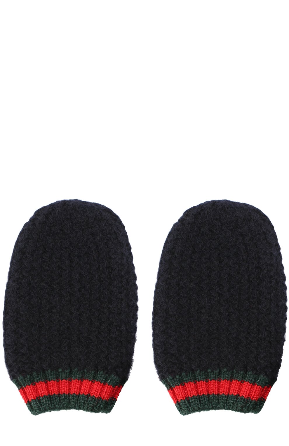 Кашемировые варежки с контрастной отделкой GUCCI, арт. 451086/3K638, фото 2