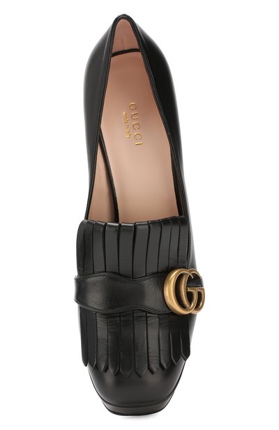 Кожаные туфли gg marmont GUCCI, арт. 573019/C9D00, фото 5