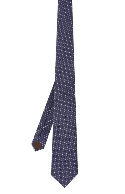 Шелковый галстук CANALI синего цвета по цене 16250 руб., арт. 18/HJ04069, фото 3 Шелковый галстук CANALI, арт. 18/HJ04069, фото 3