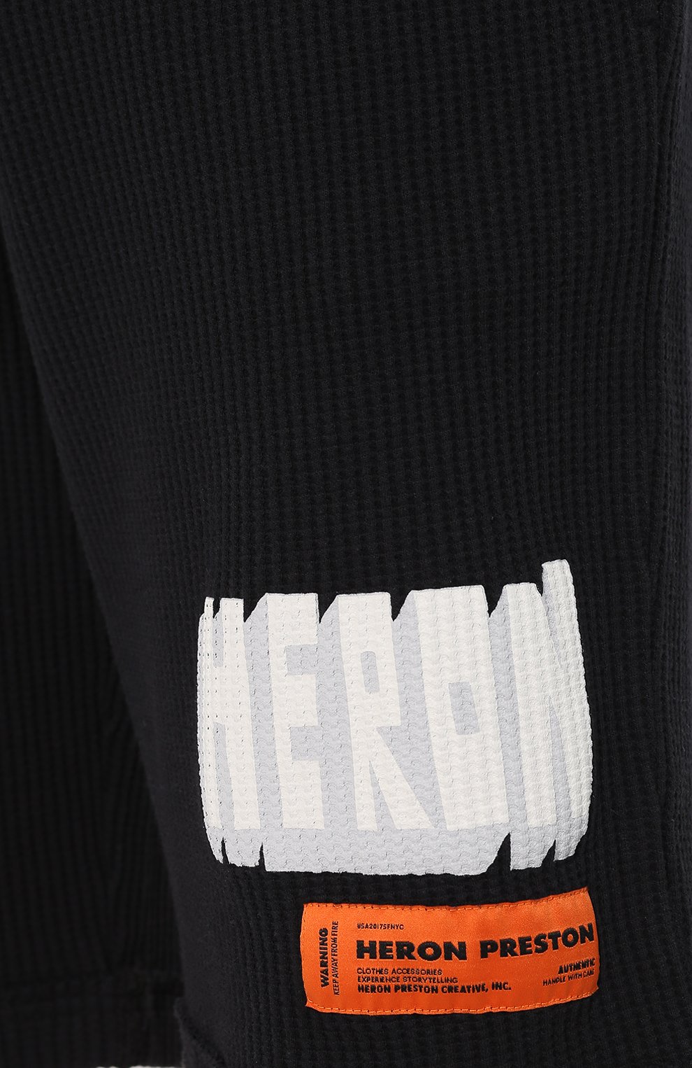 Хлопковые шорты HERON PRESTON черного цвета по цене 21950 руб., арт. HMCI004S208970131001, фото 5 Хлопковые шорты HERON PRESTON, арт. HMCI004S208970131001, фото 5