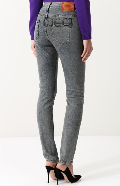 Джинсы-скинни с потертостями GUCCI, арт. 502797/XD741, фото 4