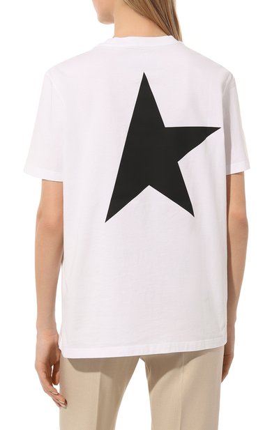 Хлопковая футболка GOLDEN GOOSE DELUXE BRAND, арт. GWP01220.P000879, фото 4
