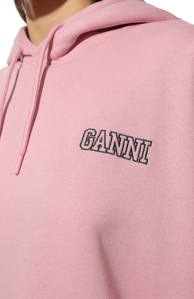 Хлопковое худи GANNI, арт. T2923, фото 5