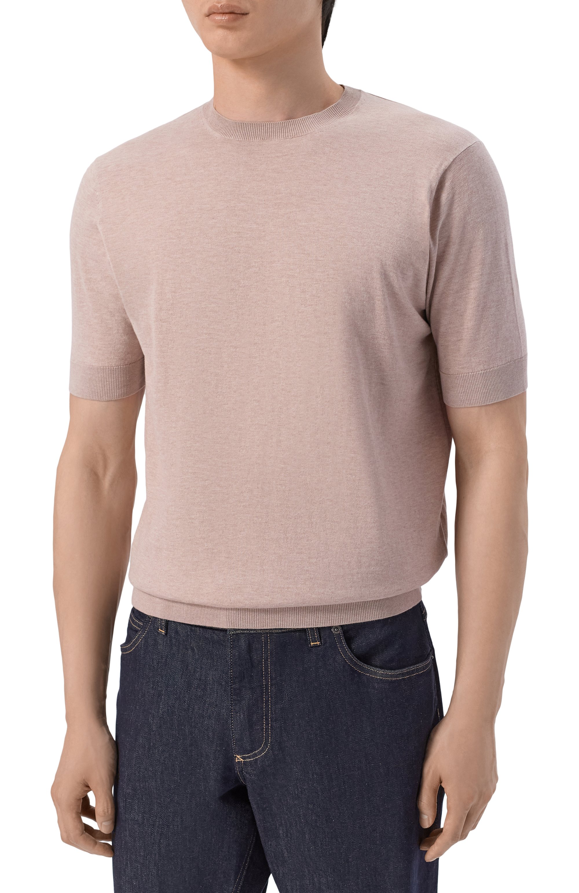 Хлопковый джемпер ANDREA CAMPAGNA бежевого цвета по цене 55050 руб., арт. GC1MC/SI18R, фото 3 Хлопковый джемпер ANDREA CAMPAGNA, арт. GC1MC/SI18R, фото 3