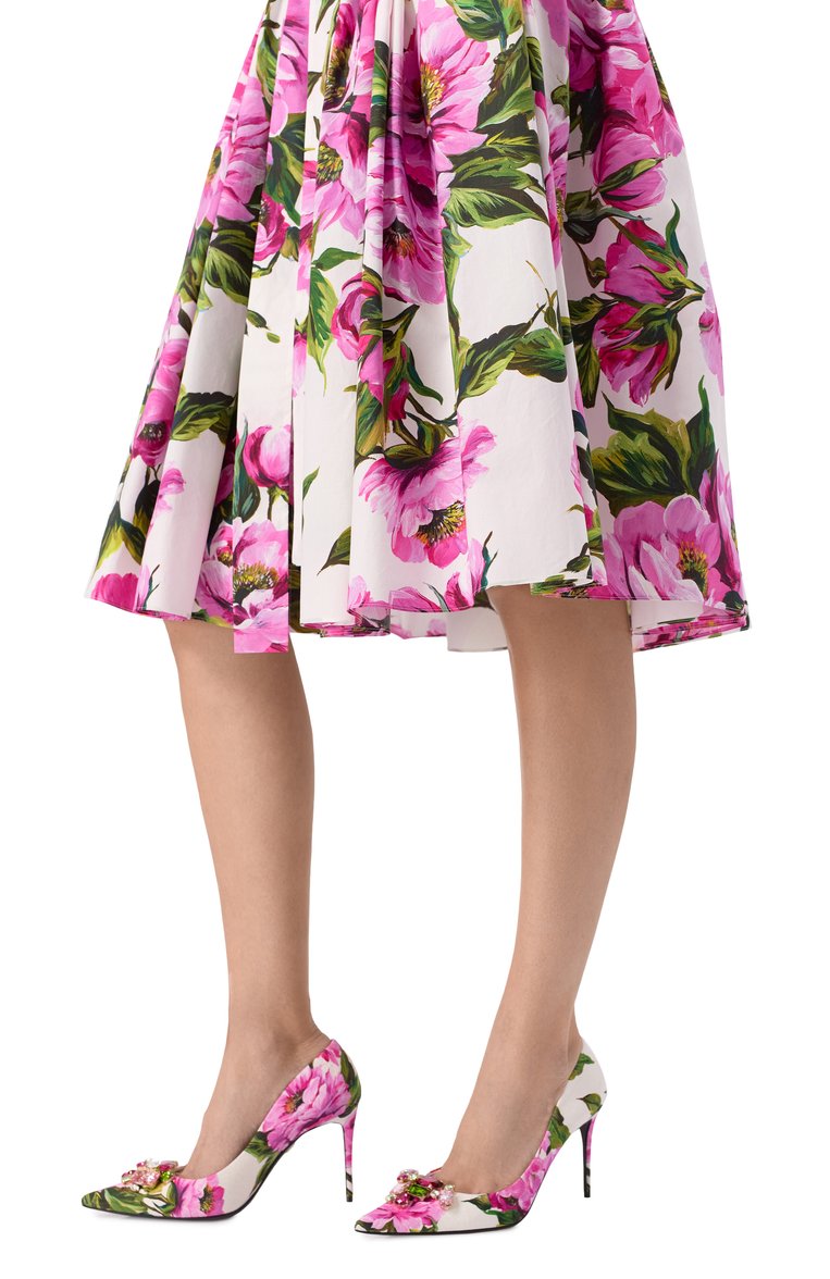 Женские текстильные туфли DOLCE & GABBANA розового цвета, арт. CD1916/A6L95 | Фото 3 (Материал внешний: Текстиль; Каблук высота: Высокий; Подошва: Плоская; Материал внутренний: Натуральная кожа; Каблук тип: Шпилька; Размерность: Товар большемерит; Автоматизация ТО: Проставлено; Автоматизация состава: Проставлено)