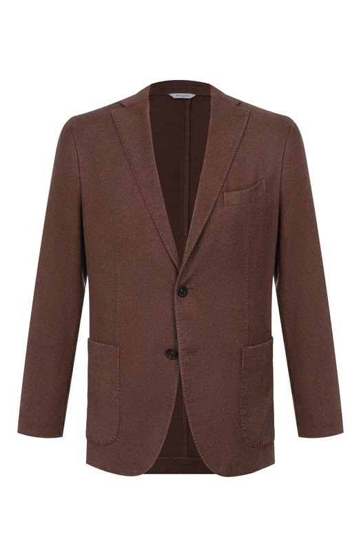 Шерстяной пиджак Boglioli N1302J/FB5407 Коричневый N1302J/FB5407