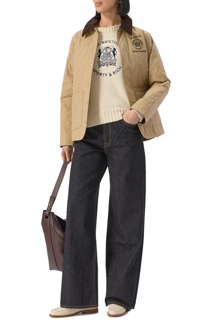 Женский хлопковый пуловер sporty &amp; rich x le bristol paris SPORTY AND RICH, арт. WS065517621CR01