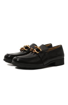 Женские кожаные лоферы monsieur BOTTEGA VENETA черного цвета, арт. 708902V28R0 1000 | Фото 1 (Подошва: Плоская; Материал внешний: Натуральная кожа; Материал внутренний: Натуральная кожа; Каблук высота: Низкий; Драгоценные камни: Проставлено; Материал сплава: Проставлено)