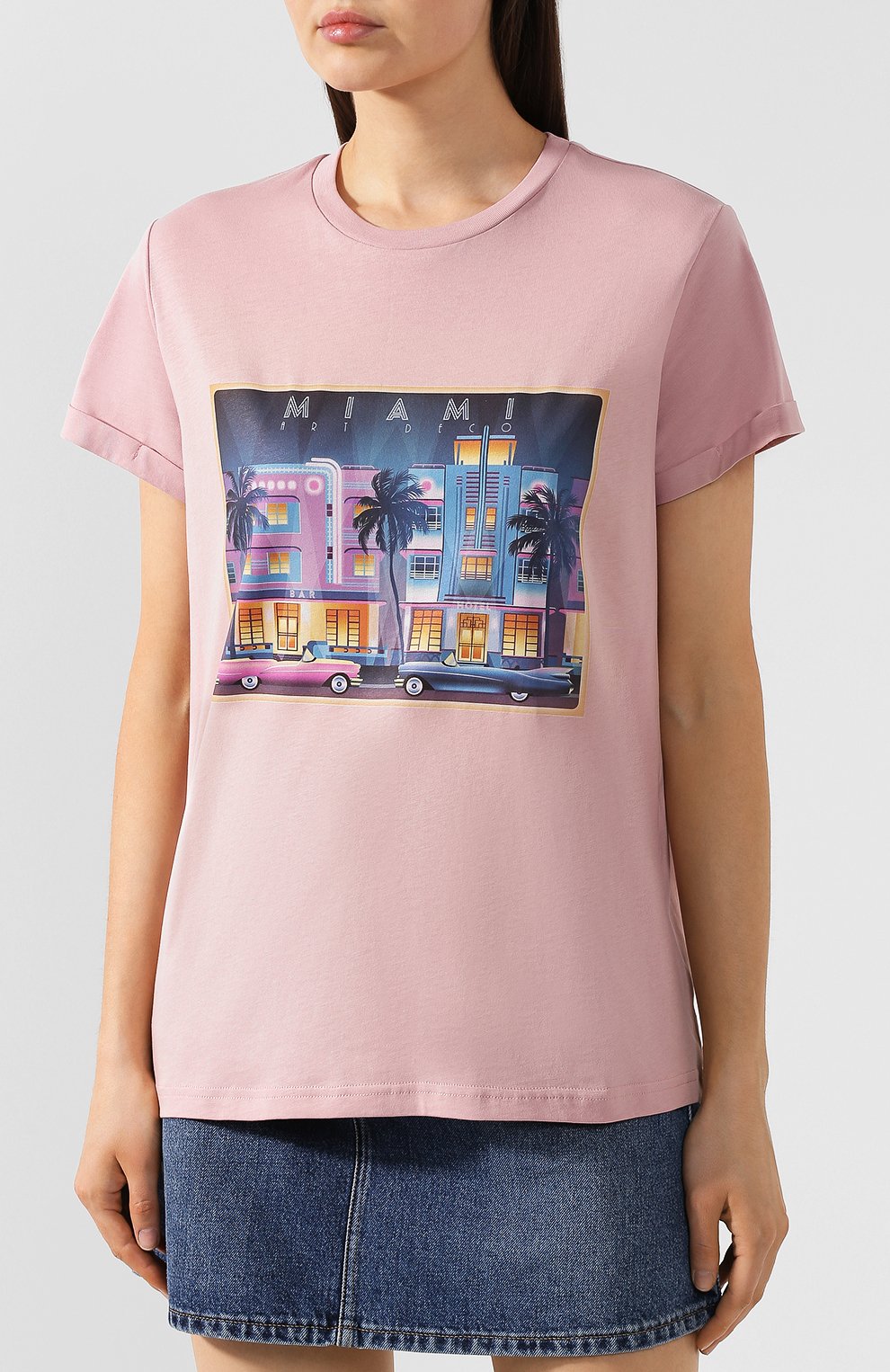 Хлопковая футболка SEVEN LAB, арт. T19-MIAMI pink, фото 3