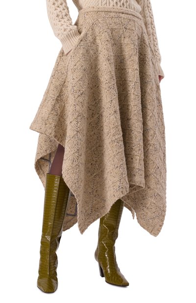 Шерстяная юбка BOTTEGA VENETA, арт. 793175-V4AD0, фото 3