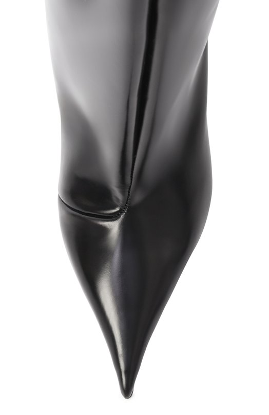 Кожаные сапоги Mugler MUWFW2425SC053_CL001 Чёрный  MUWFW2425SC053_CL001 Фото 6