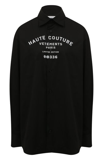 Женская хлопковая рубашка VETEMENTS, арт. UA53SH450B 1001/W