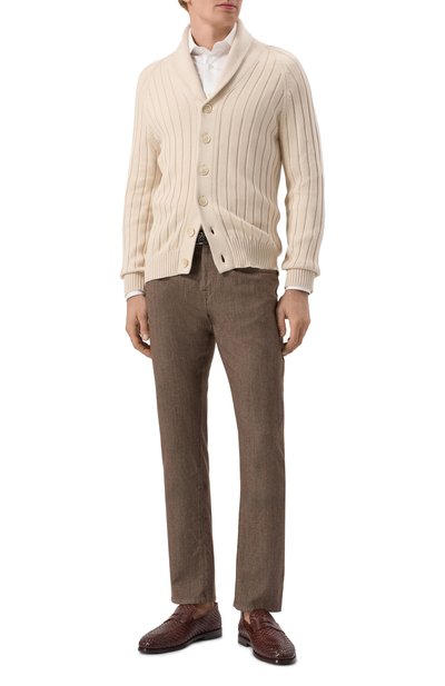 Брюки из хлопка и шерсти CANALI, арт. V1551/AV05333, фото 2